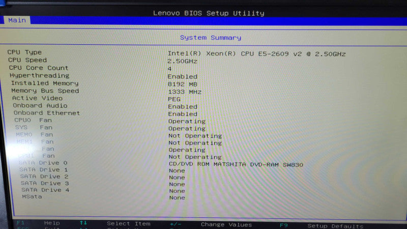 Lenovo ThinkStation C30 - Xeon E5-2609 v2 | 8GB RAM | QUADRO K600 2GB %\t %
