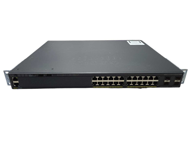 Cisco WS-C2960X-24PS-L V01 Catalyst 24 Port PoE+ Switch Factory Reset $