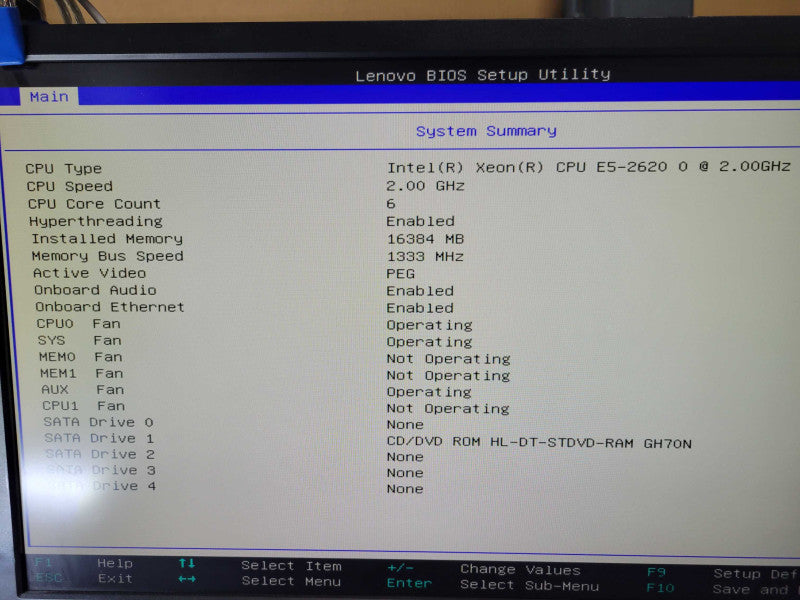 Lenovo ThinkStation C30 - Xeon E5-2620 0 | 16GB RAM | QUADRO K600 2GB %