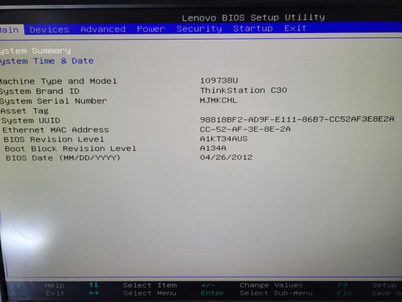 Lenovo ThinkStation C30 - Xeon E5-2620 0 | 16GB RAM | QUADRO K600 2GB %