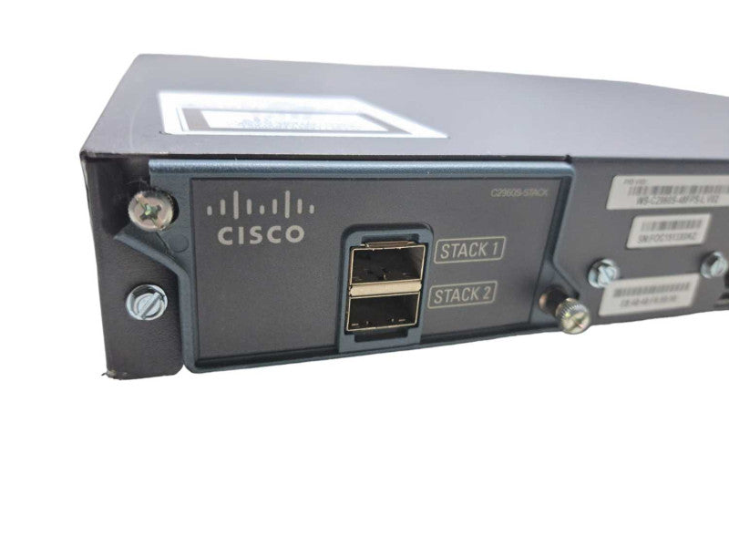 Cisco WS-C2960S-48FPS-L | 48 Port Gigabit PoE+ 740W + Stack | Network Switch )