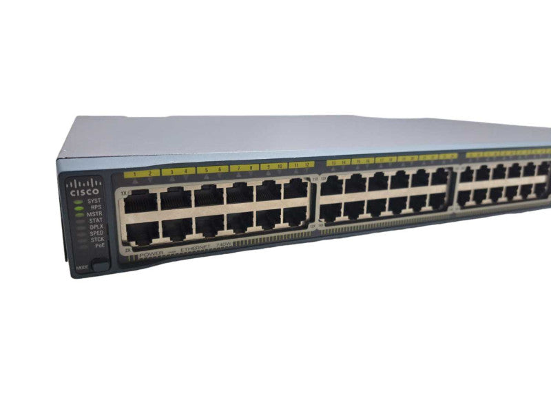 Cisco WS-C2960S-48FPS-L | 48 Port Gigabit PoE+ 740W + Stack | Network Switch )