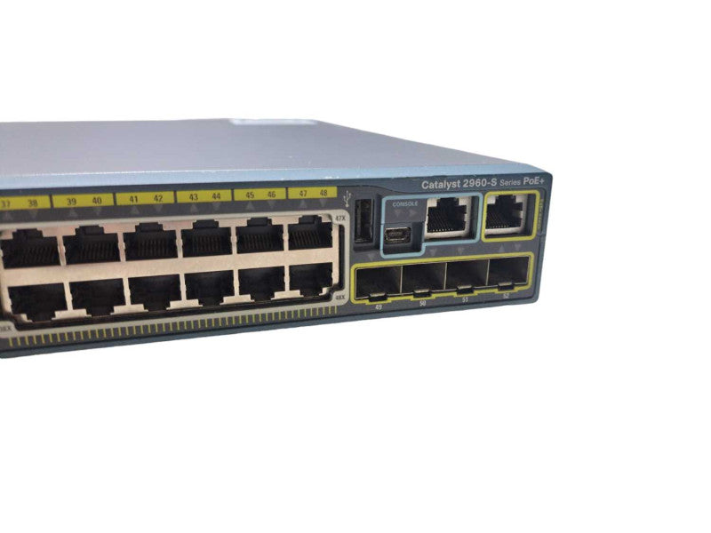 Cisco WS-C2960S-48FPS-L | 48 Port Gigabit PoE+ 740W + Stack | Network Switch )