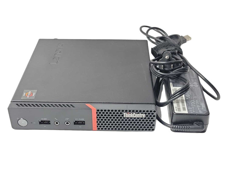 Lenovo ThinkCentre M715q, AMD Ryzen 5 pro 2400GE 3.2GHz 8GB RAM w/ Power READ _