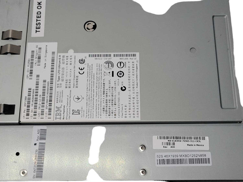 IBM LTO Ultrium 6-H 35P1980 39U3428 SAS Internal Tape Drive  Q_