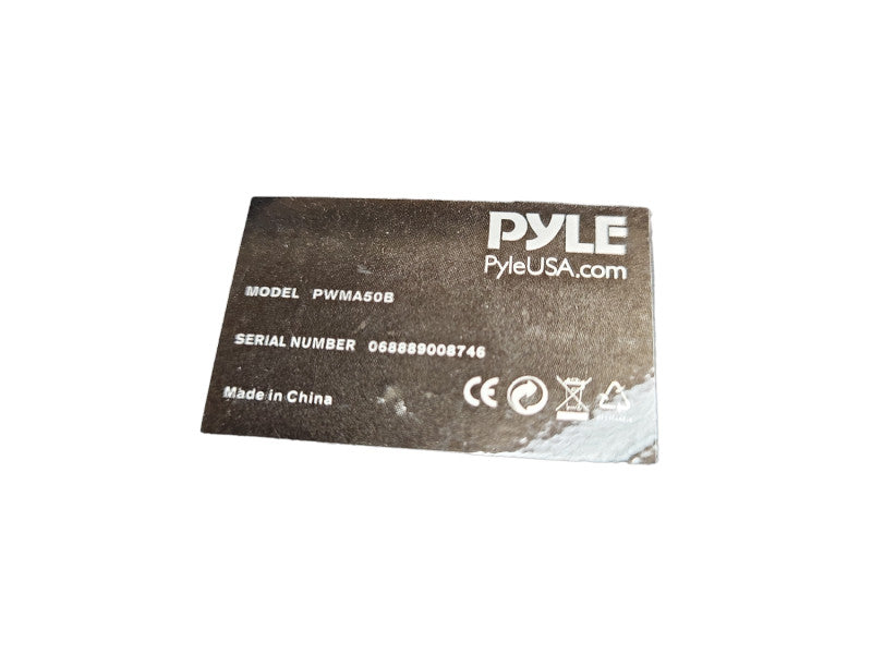 Pyle PWMA50B Black Wired 50 Watts Waist-Band Portable Amplifier System &