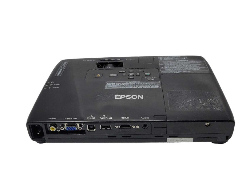 Epson PowerLite 1751 H479A LCD Projector, 373 H Lamp Hours, READ _