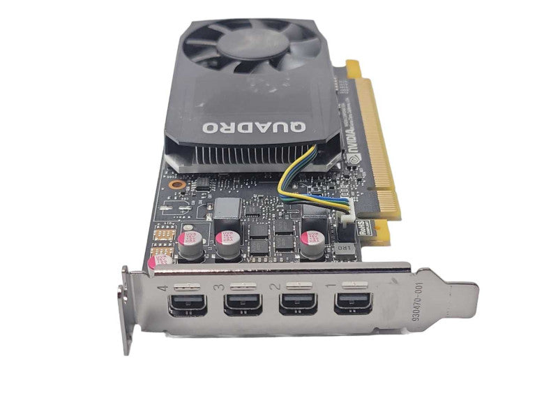NVIDIA Quadro P1000 4GB GDDR5 PCI GPU 4x Mini DisplayPort Low Profile _