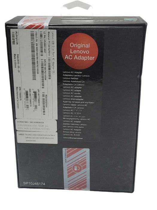 New Genuine Lenovo 65W Slim Port AC Adapter _