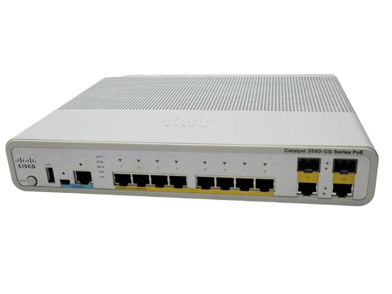 Cisco WS-C3560CG-8PC-S 8 Port Catalyst 3560-CG PoE iPBase Switch _