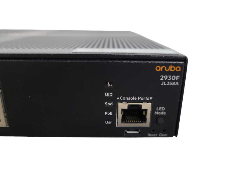Aruba JL258A 2930F 8-Port 2SFP+ PoE+ Fully Managed Switch !