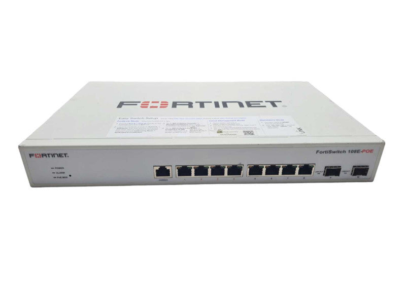 Fortinet FortiSwitch FS-108E-POE Layer 2 FortiGate Switch 8xGE RJ45 LAN 65W )