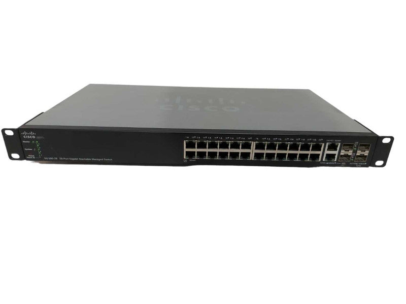 Cisco SG500-28 28x port gigabit stackable Manged Switch #