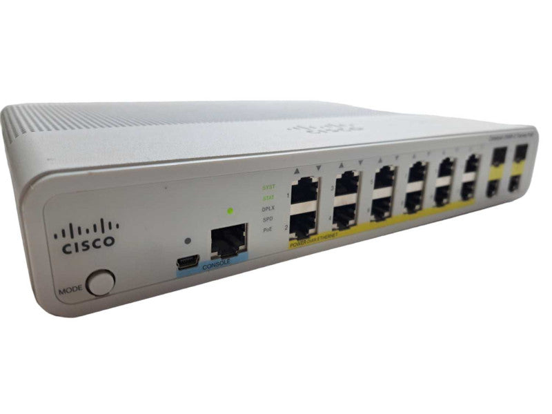Cisco Catalyst 2960-C Series PoE | WS-C2960C-12PC-L | 10/100 Silent Switch )