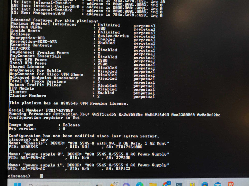 Cisco ASA-5545-X Adaptive Security Appliance ASA5545 Q$