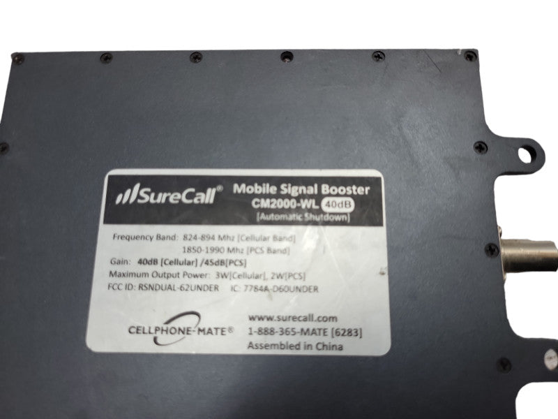 SureCall Signal Booster Amplifier Cellphone-Mate CM2000-WL 40dB &