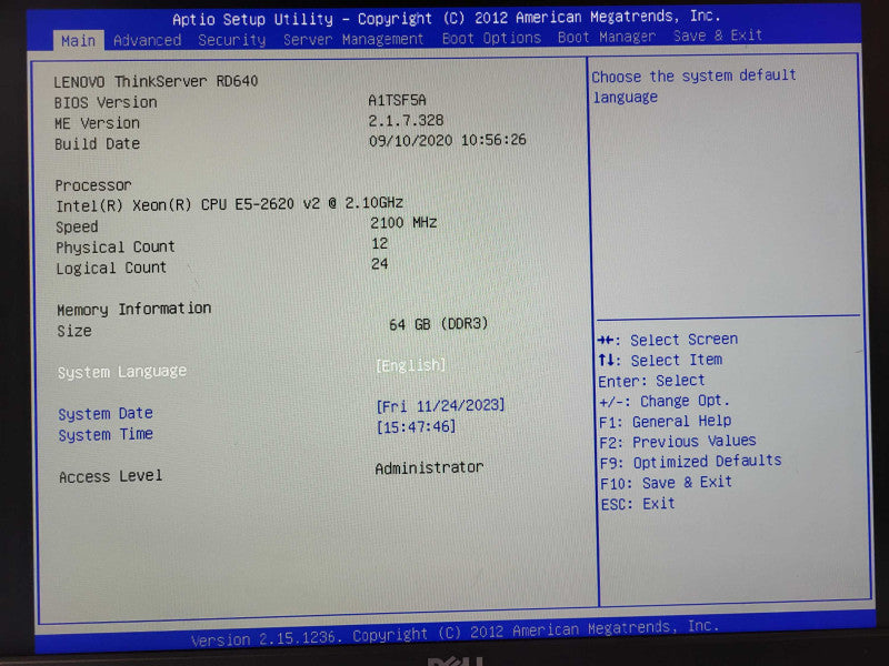Lenovo ThinkServer RD640 E5-2620 v2 @ 2.1GHz 64GB ECC DDR3 9260-8i RAID 3.5\\" $