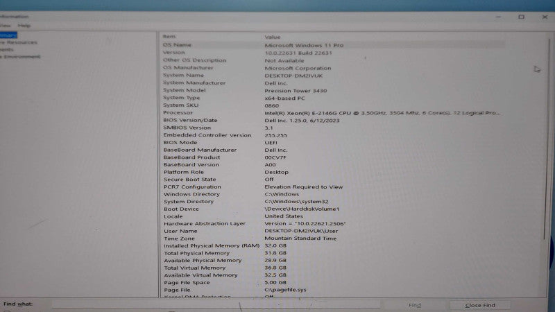 Dell Precision 3430 Xeon E-2146G @ 3.50ghz 32gb ram 256gb NvME Quadro P1000 #