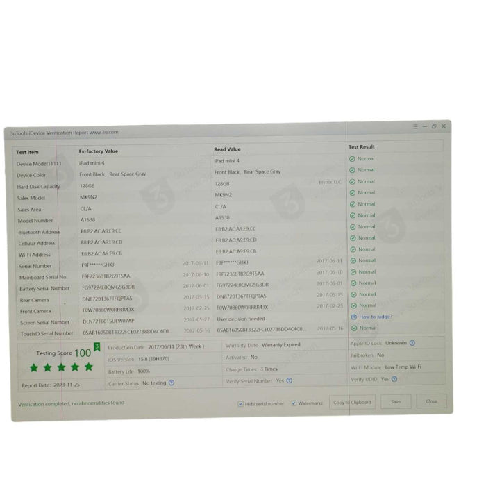 Apple iPad mini 4 128GB A1538 Plz READ  -