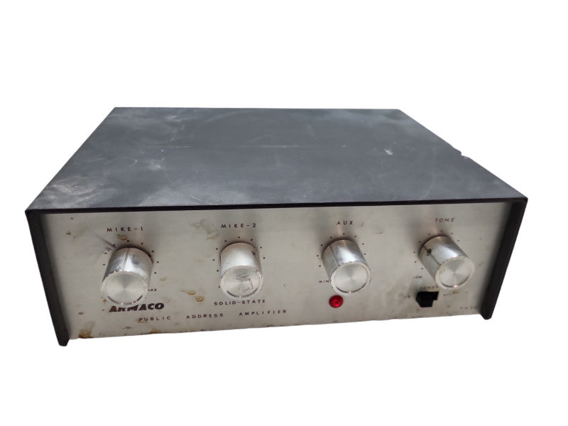 Vintage Armaco T-420 Public Address Amplifier AC/DC Operation &