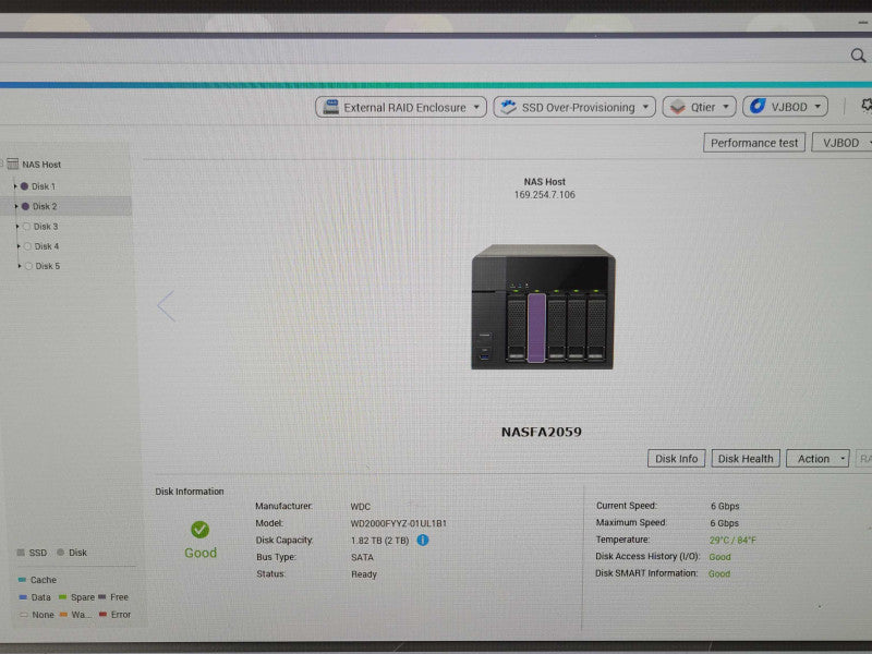 QNAP TS-563 5-Bay NAS Network Storage with 2x 2TB HDDs Q_