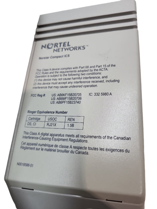 Nortel Norstar CICS Compact ICS  Phone System Repl MICS &