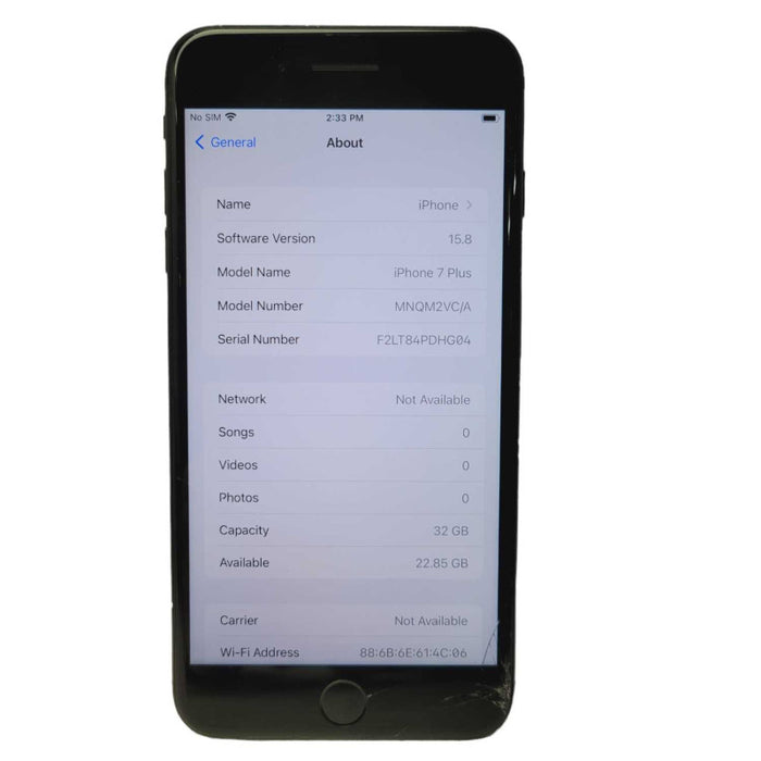Apple iPhone 7 Plus 32GB A1784 UNLOCKED Plz READ  -