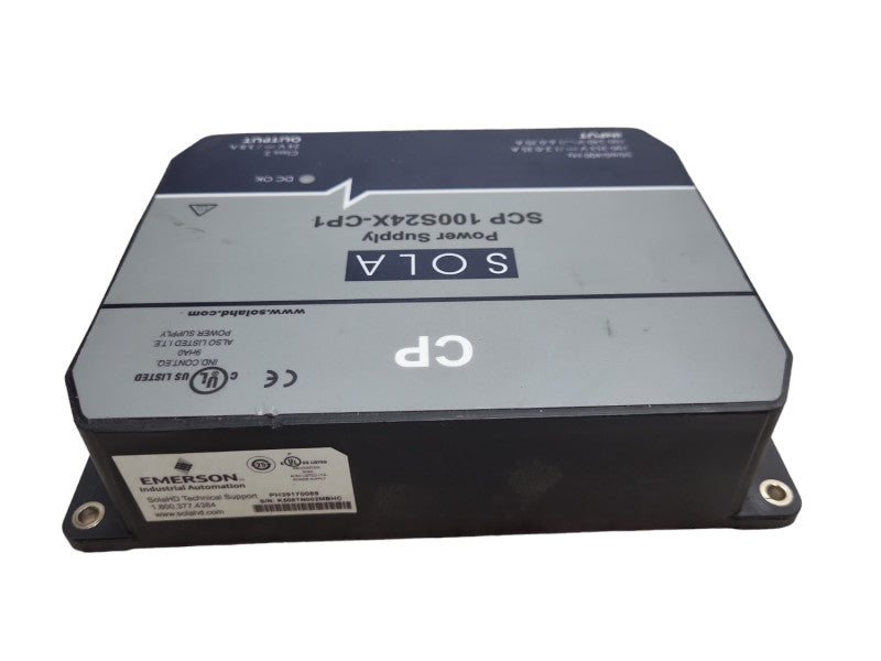 SOLA SCP 100S24X-CP1, 24 Volt Power Supply, 50/60/400 Hz &