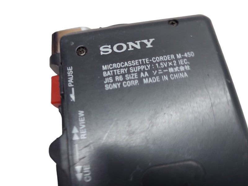 Sony M-450 Microcassette Handheld Voice Recorder &