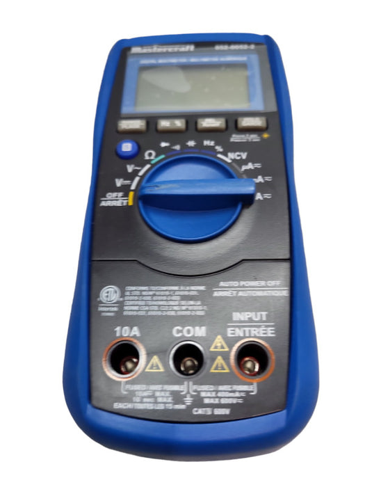 MasterCraft 052-0052-2 Auto-ranging digital multimeter &