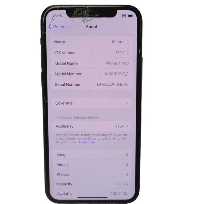 Apple iPhone 11 Pro 512GB UNLOCKED Plz READ  -