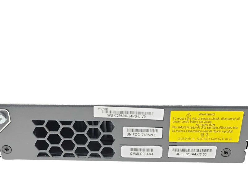 Cisco WS-C2960X-24PS-L Catalyst 24 Port GigE PoE 370W _