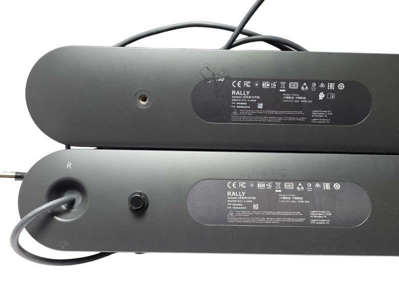 Logitech Rally Speakers V-U0048  Left - 880-000833 Right - 880-000822  READ Q$