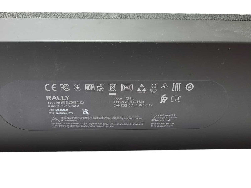 Logitech Rally Speakers V-U0048 Left - 880-000833 READ Q$