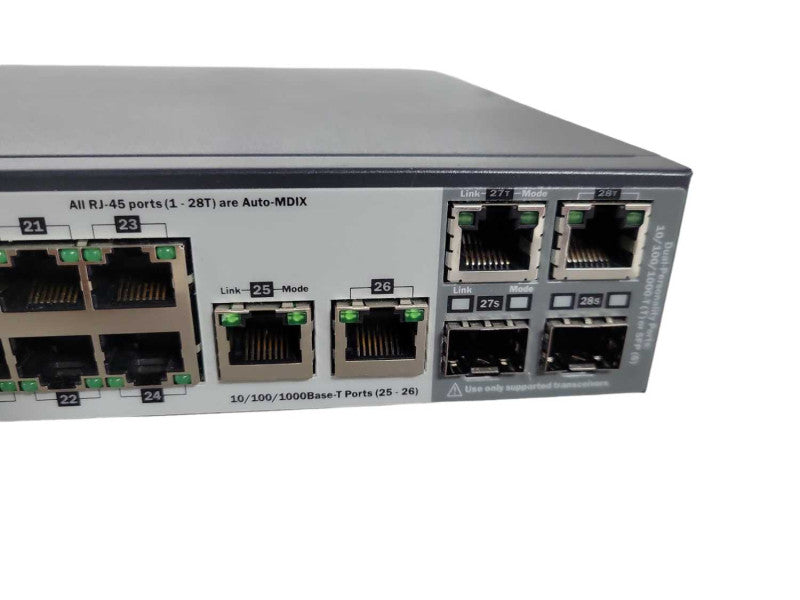 HP ProCurve 2520-24-PoE 24-Port Ethernet Networking Switch Model J9138A !