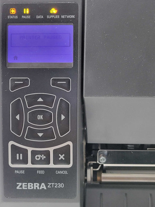 Zebra ZT230 Thermal Label Printer USB Serial ZT23042-T01000FZ, READ _