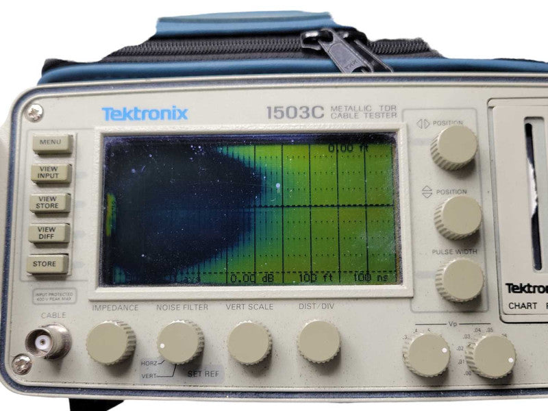 Tektronix 1503C Metallic TDR Cable Tester for Parts, READ _