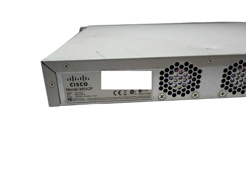 Cisco Meraki MS42P 48 Port PoE Gigabit Ethernet Network Switch 4x 10 GBE SFP+ Q$