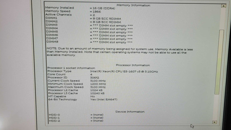 DELL PRECISION T5810 - Xeon E5-1607 v3 | 16GB RAM | QUADRO K620 %