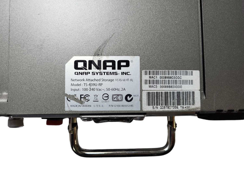 Qnap TS-469U-RP 4-Bay Rack 1U Network Attached Storage NAS Server *No HDD* $