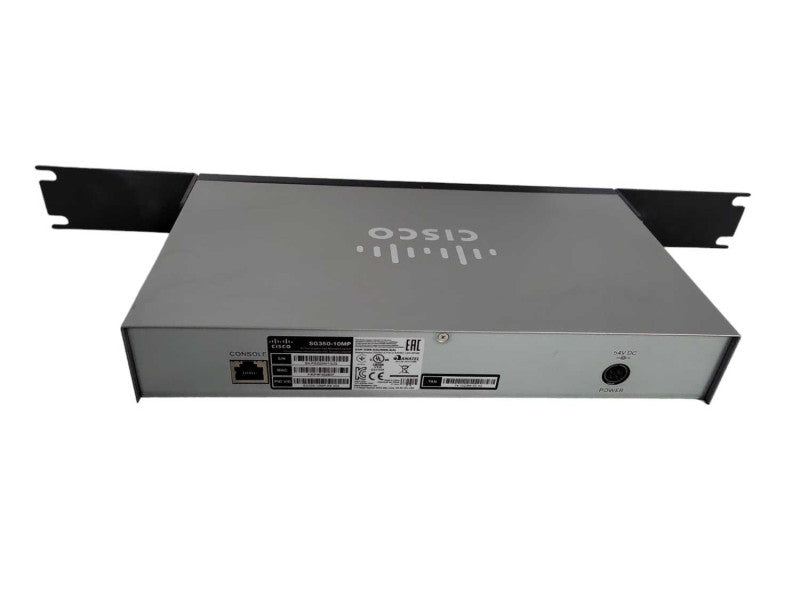 Cisco SG350-10MP 10-port Gigabit PoE Managed Switch With Rack Mounting !