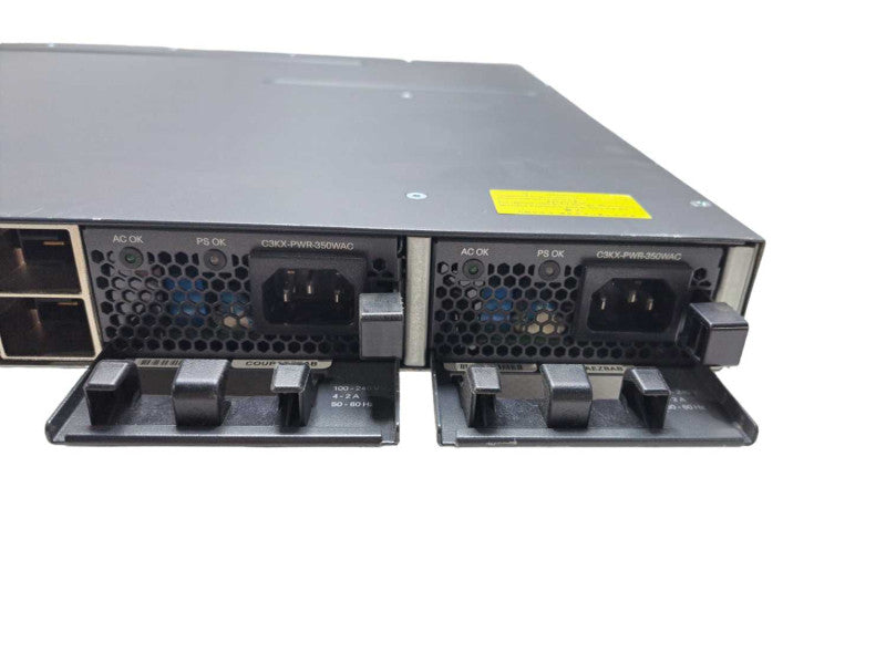 Cisco WS-C3750X-24T-L 24 Port Gigabit Switch 2x PSU | *READ* )