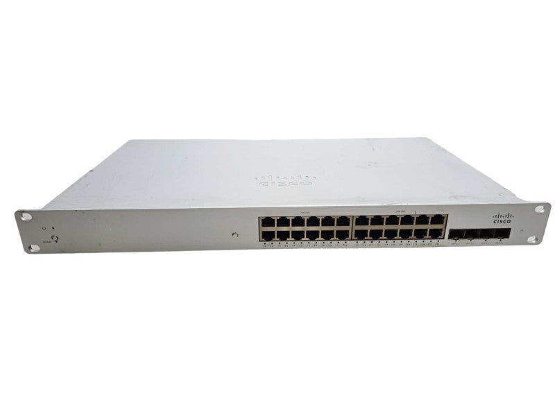 Cisco Meraki MS220-24P-HW 24-Port Gigabit Cloud Managed PoE Switch UNCLAIMED )