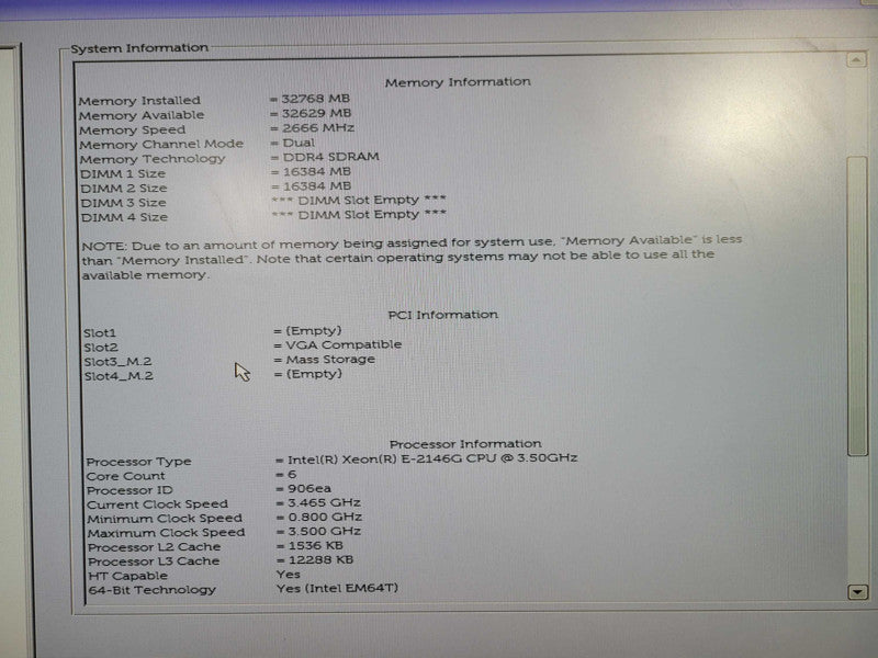 Dell Precision 3430 Xeon E-2146G @ 3.50ghz 32gb ram 256gb NvME Quadro P1000 !
