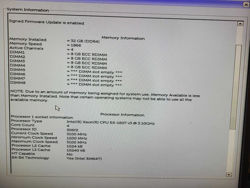 Dell Precision T5810 Xeon E5-1607 v3 @ 3.1GHz 32GB DDR4 W7100 GPU Q$