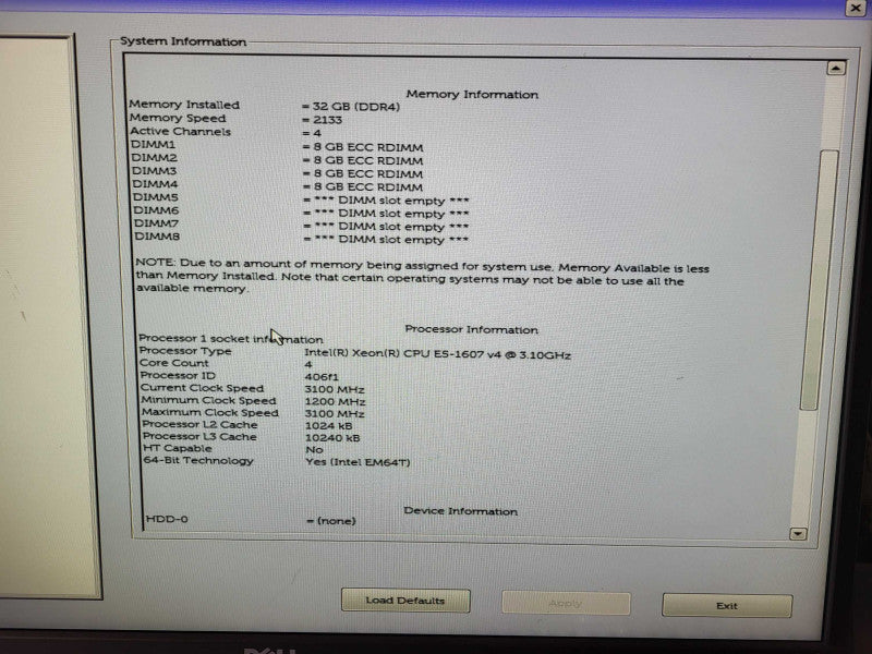 Dell Precision T5810 Xeon E5-1607 v4 @ 3.1GHz 32GB DDR4 K2000 GPU $