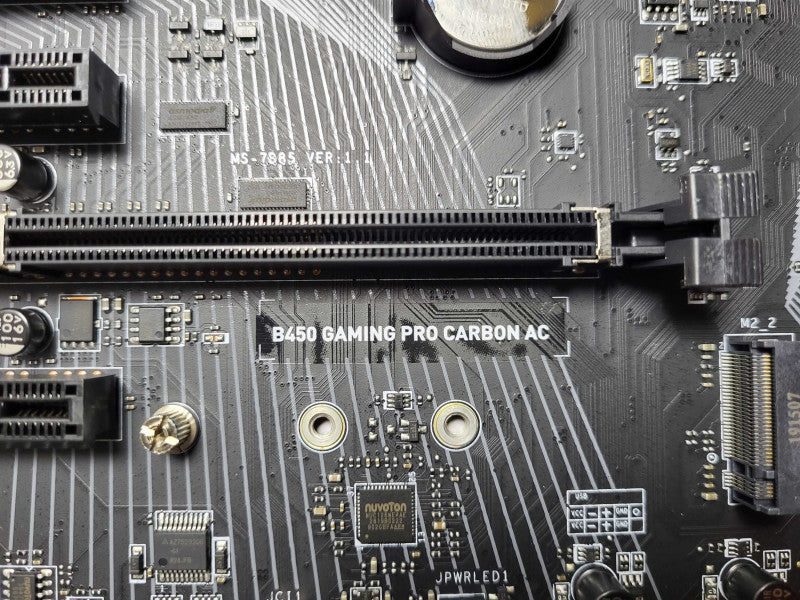 MSI B450 Gaming Pro Carbon AC Desktop AMD Chipset Socket AM4 Motherboard READ $