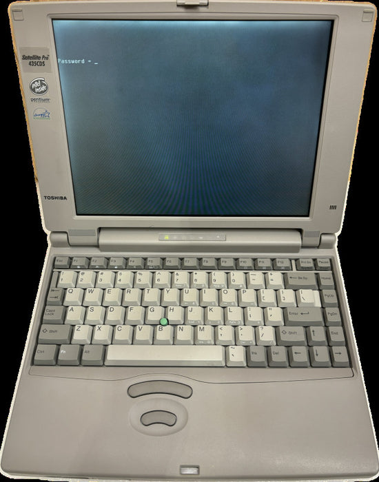 TOSHIBA SATELLITE PRO 435CDS Vintage Laptop Unknown Specifications No HD READ