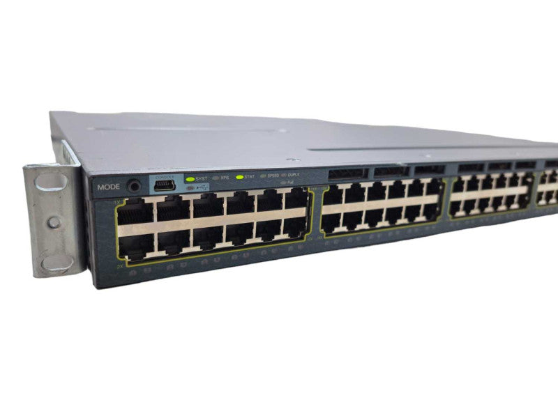 Cisco WS-C3560X-48P-S 48-Port Gigabit PoE+ Switch | 10G SFP Module 2x 715W PS )