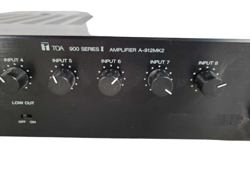 TOA 900 Series II A-912MK2 8-Channel 120W Mixer Amplifier. 2 mic modules !